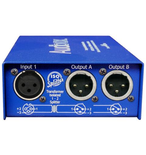 ARX Iso Splitter 1 kanal, 1 x XLR inn, 2 x XLR ut