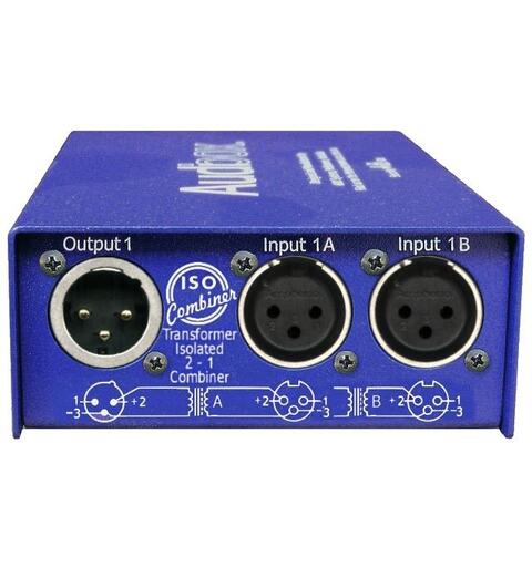 ARX Iso Combiner 2 x XLR inn, 1 x XLR ut