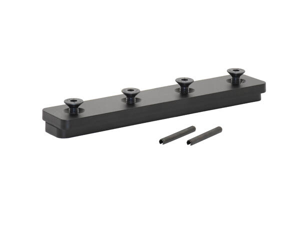 FlexRail standard skjøtestykke Sort skjøt med styrepinner 