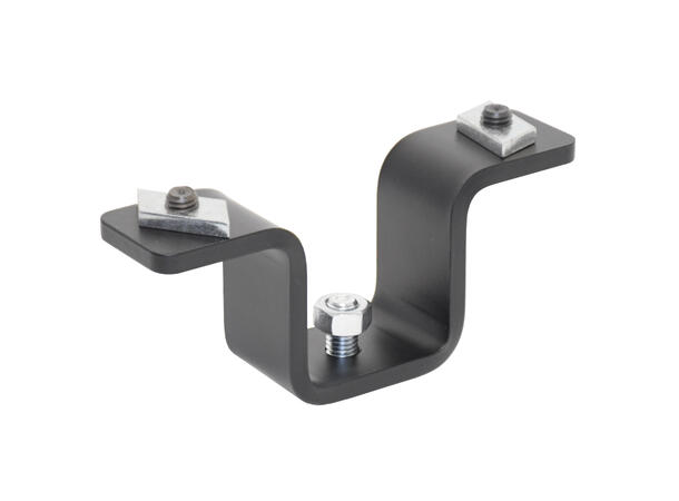 FlexRail takbrakett Sort for enkel og dobbelt skinne 