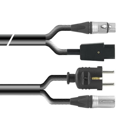 PROAUDIO TOUR76450 Kombikabel XLRm-XLRf + Schuko/EUR