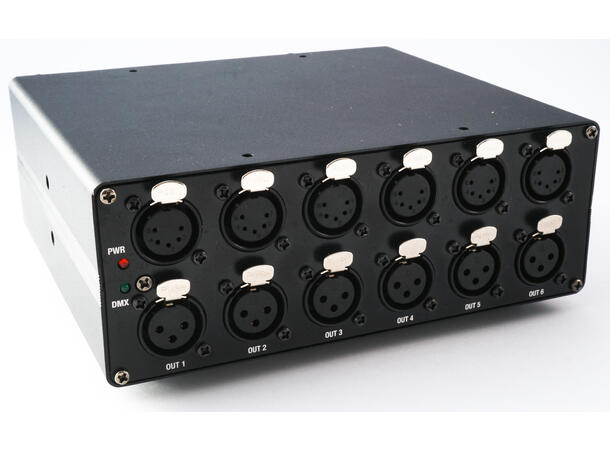 SBL DMX splitter 6 kanaler 3/5 pin Powercon inn/ut
