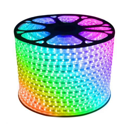 SBL LED RGB led strip, 230VAC 100 m. Utendørs IP65,NB! Uten driver