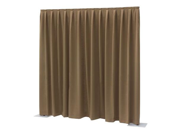 WENTEX P&D Curtain - Dimout Pleated, 300(w) x 300(h)cm 260g, brun