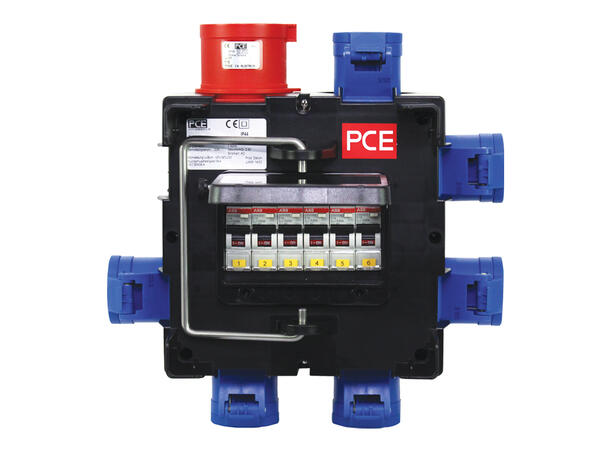 PCE strømdistribusjon 400V/32A 1 x 400V/32A inn til 6 x 230V/32A ut