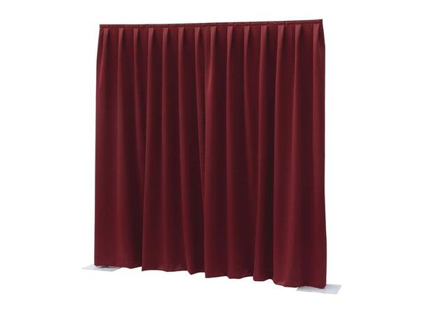 WENTEX P&D Curtain - Dimout Pleated, 300(w) x 400(h)cm 260g, rød