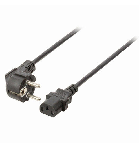 KAGU Schuko-EUR kabel vinklet Vinklet Schuko og rett EURO