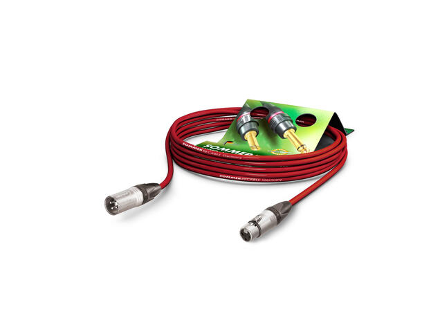 SOMMER SCMFU Mikrofonkabel, 30m, rød 2 x 0,25 mm² | XLR / XLR, NEUTRIK 