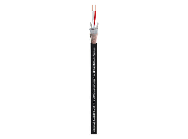 SOMMER Binary 234 AES/EBU MKII DMX-kabel 2 x 0,34 mm², FRNC Ø 5,60 mm, sort 