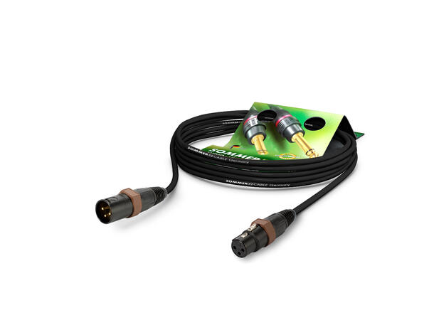 SOMMER SC35U Mikrofonkabel, 0,5m 2x0,25 mm², XLR/XLR, NEUTRIK, brun ring 