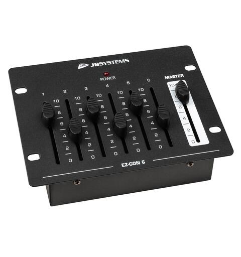 JB Systems EZ-CON 6 DMX kontroller 6 ch. Innebygget PSU, 3pin DMX