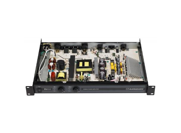 AUDIOPHONY Ti500 Forsterker 2x250W RMS/4Ohm. Vifteløs