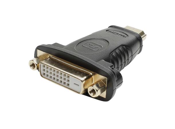 BASIC DVHD-FM DVI Hun til HDMI Han Sort