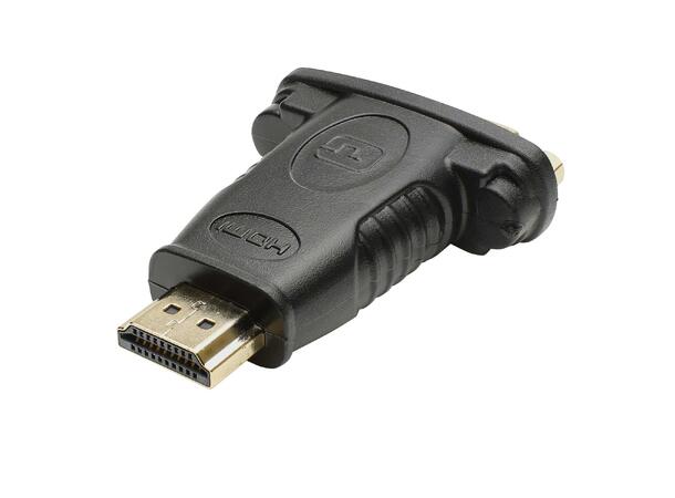 BASIC DVHD-FM DVI Hun til HDMI Han Sort