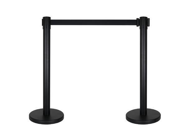 ELUMEN8 Retractable Barriers 89cm, 4 veis, Selges som par, Sort