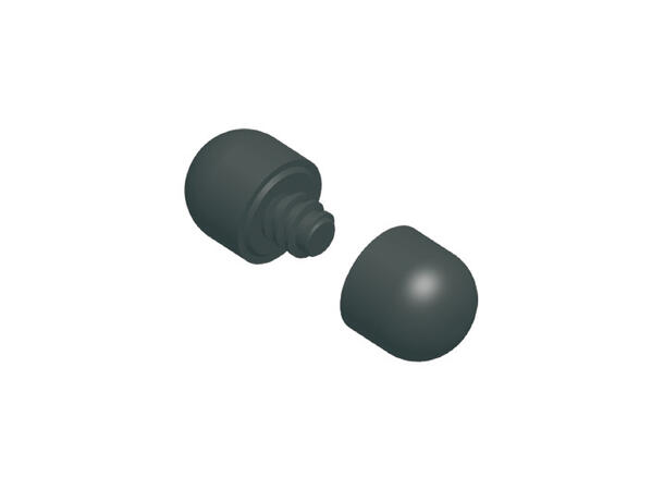 GERRIETS Bottom weight pipe, End cap 28mm