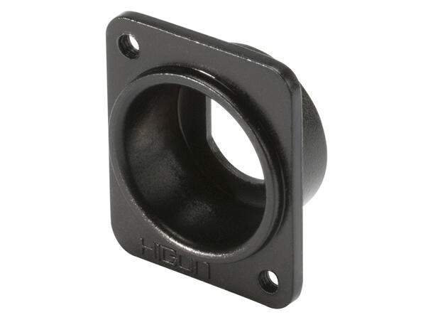 HICON HI-DET-M D-panel med Ø12.5mm hull Sort, metall. M3 gjenger
