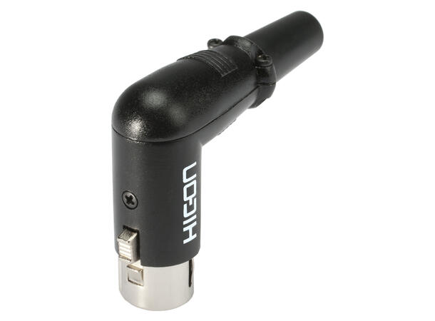 HICON HI-X3RF-M  3-pin XLR hun, 90° Sort