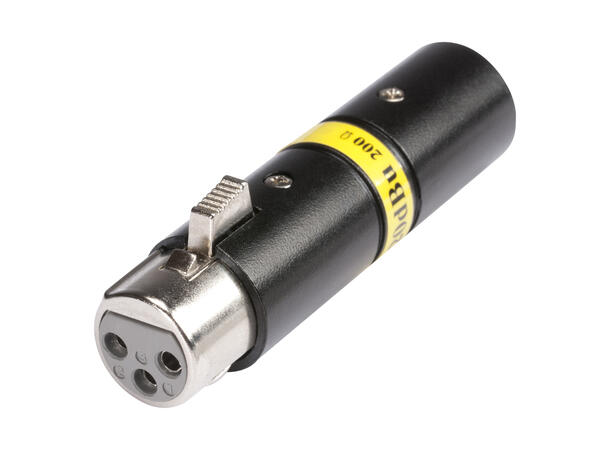 HICON HI-X3X3-20-200 -20dB Attenuator XLR hun til XLR han