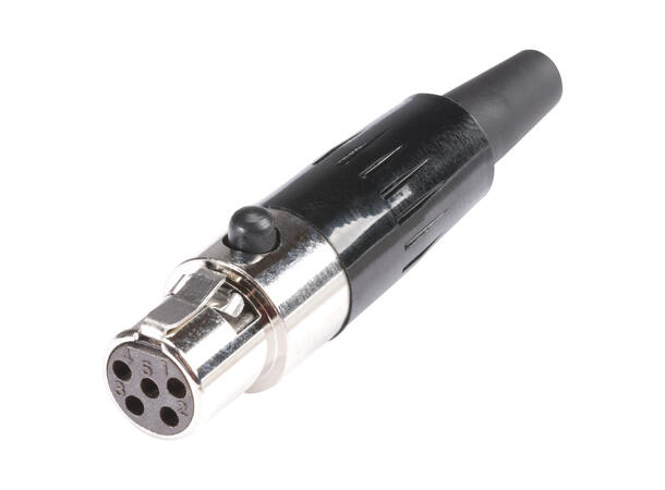 HICON HI-XMCF5 5-pin Mini XLR hun Maks kabel Ø 3.2mm