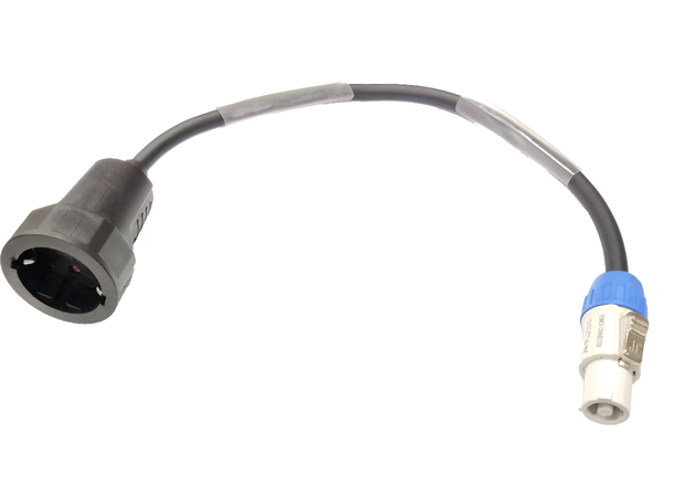 KAGU Powercon til Schuko, 0.5m Powercon inn ut til Schuko ut