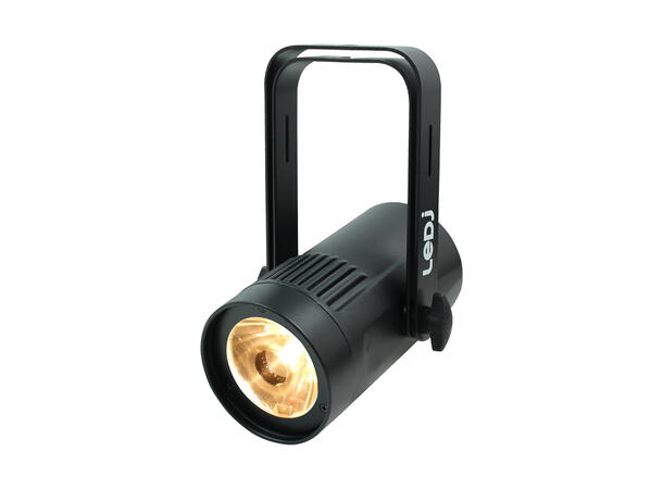 LEDJ 15W LED Eventspot WW, DMX Sort. 3000K varmhvit LED