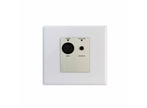 MCLELLAND DIC2523AU Veggpanel, Dante 1 x Input XLR, 1 x Input 3,5mm mini jack
