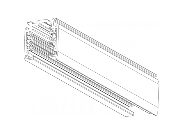 NA Global Pulse XTSC Lysskinne, 4m sort 3-CCT DALI