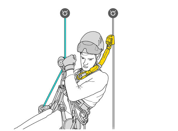 PETZL ASAP’SORBER Falldemper 20cm, passer ASAP og ASAP Lock