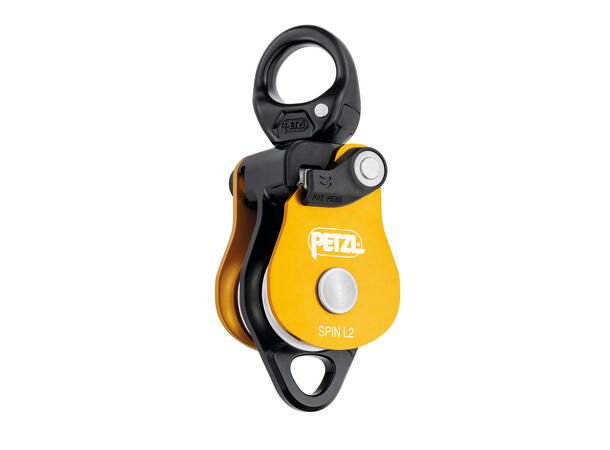 PETZL SPIN L2 Double pulley WLL 800kg, Ø7 - 13mm Tau, Gul