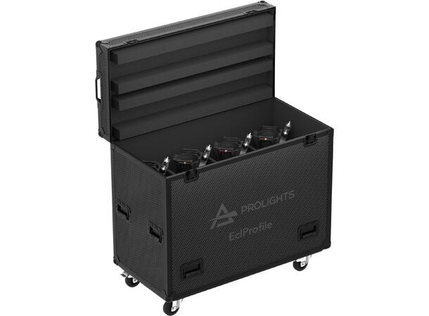 PROLIGHTS FCLECLPR Flightcase For 8 x ECLFS eller ECLCTPLUS m/linser
