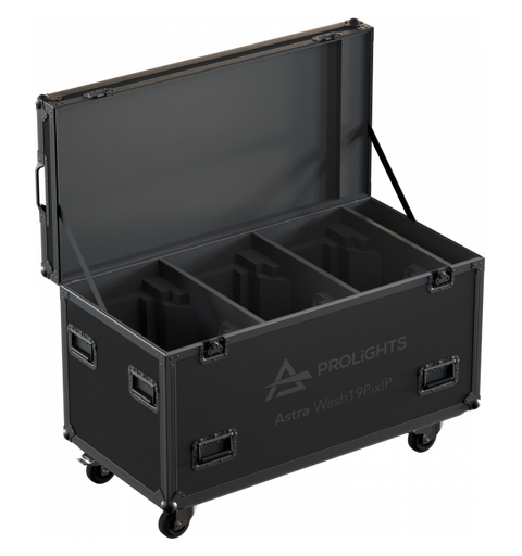 PROLIGHTS Flightcase Astra Wash19PIXIP 3 x Astra Wash19pixIP