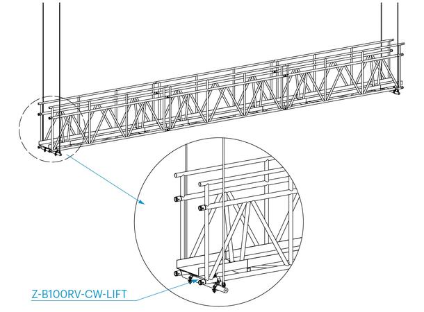 PROLYTE B100CW Catwalktruss Løftepunkt, Alu