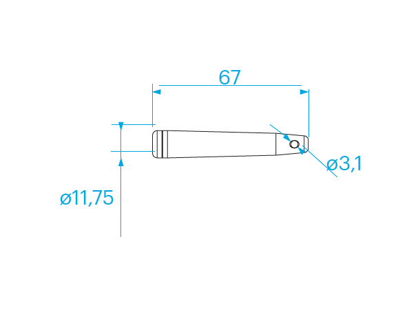 PROLYTE CCS6-603 Spigot For R-Klipps, rustfri