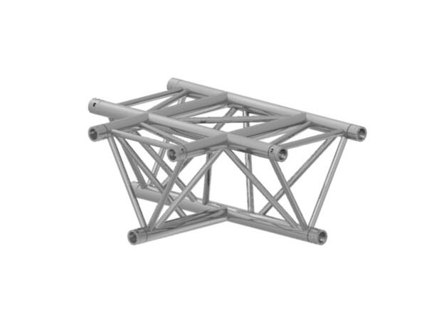PROLYTE H40D-C017 Trekant hjørne 3-Veis T, Alu, Ø48x3mm, Opp/Ned