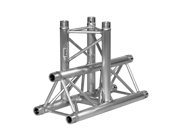 PROLYTE X30D-C018 Trekant hjørne 3-Veis T, Alu, Ø51x2mm, Vertikal Ned