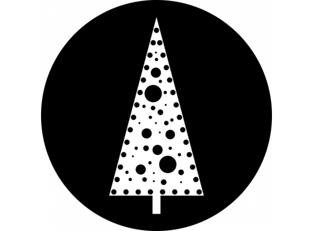 Prolights Gobo xmas Bubbles Tree G size,  Black and white