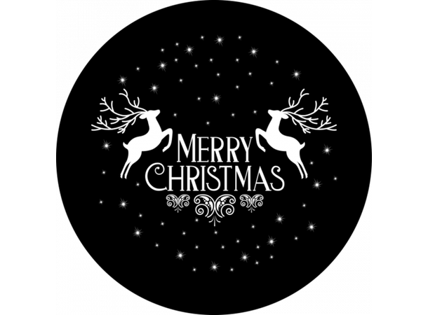 Prolights Gobo xmas Elk Greetings 1 G size,  Black and white