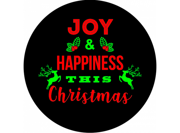 Prolights Gobo xmas Joy Greetings 3 F size,  Black and white