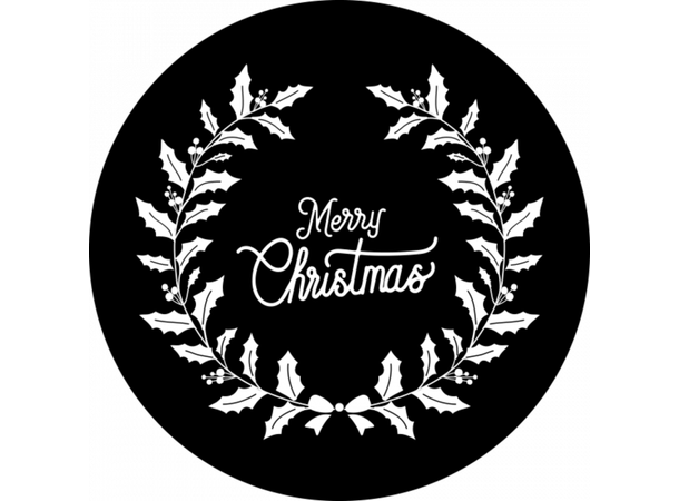 Prolights Gobo xmas Mist Greetings 1 G size,  Black and white