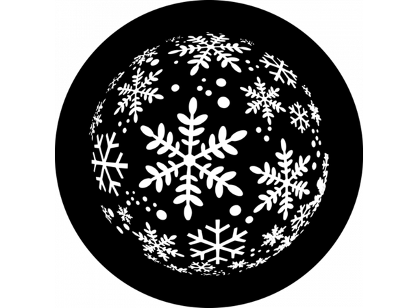 Prolights Gobo xmas Snow Flakes 1 F size,  Black and white