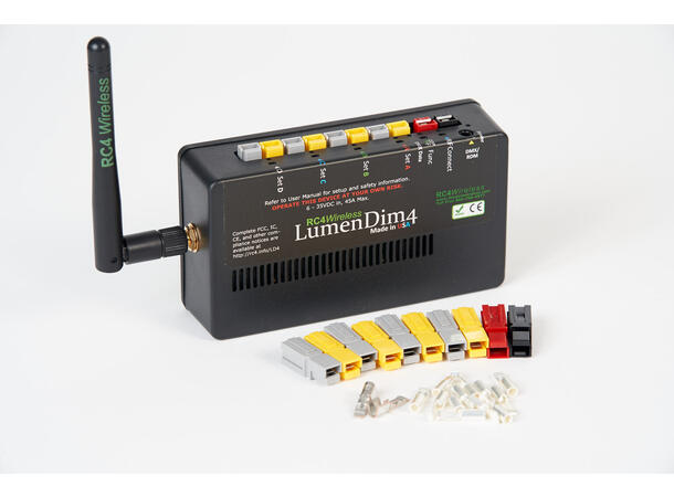 RC4 WIRELESS LUMENDIM4 Dimmer 4-kanal CRMX Trådløs Dimmer
