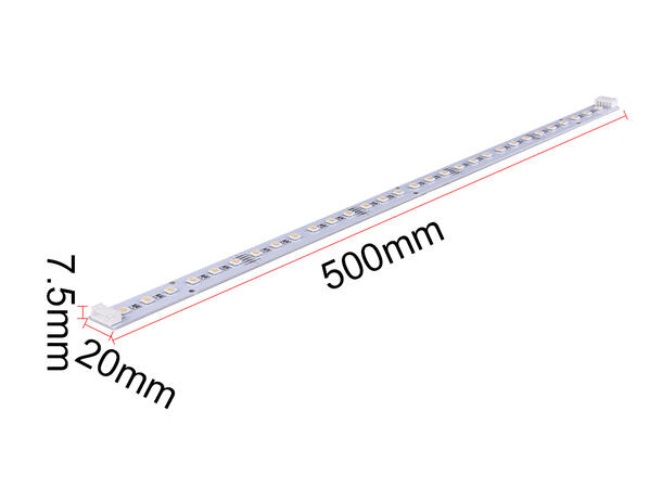 SBL 24V LED Stick RGB+CW, 7.2W, 50x2cm 1.5mm PCB