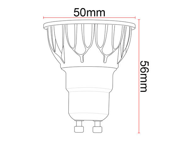 SBL LED pære Dim-to-Warm, 7W. 15° GU 10. 1800-3000K. Ra>80