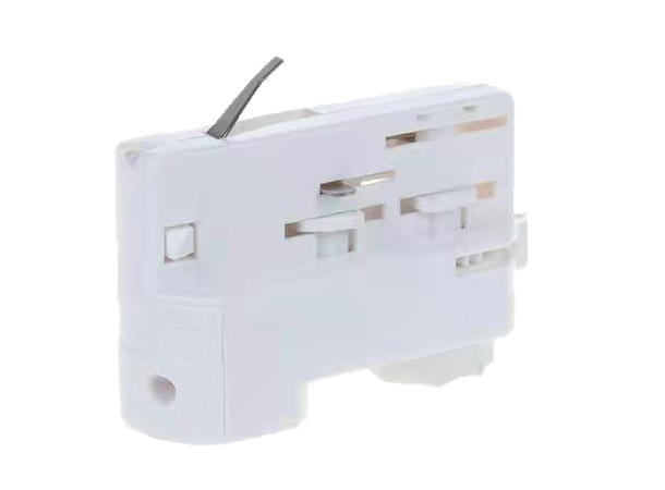 SBL Mini 50TW Track adapter 4 wires, 3 circuits, Hvit. Skrutilkobl.