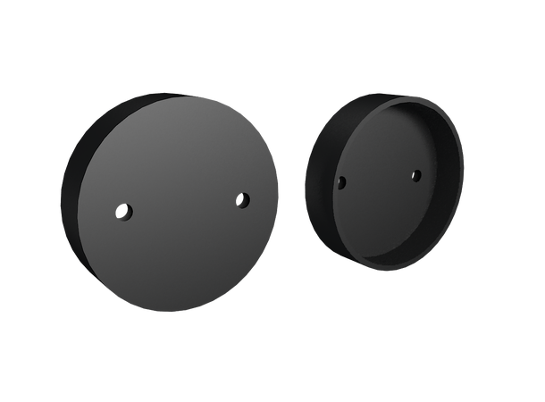 SBL endekappe for Ø30 mm profil Sort. Par