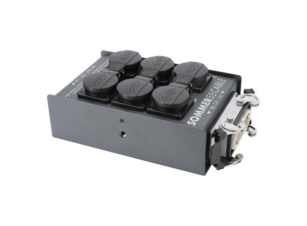 SOMMER SV-10 Harting Breakout 16-pin Harting inn - 6 x Schuko ut