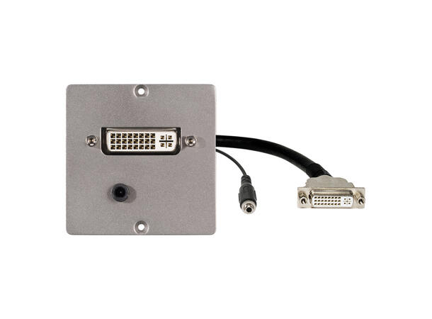 SOMMER W50M-2412 SYSWALL50 Modul Stål. 1 x DVI/DVI, 1 x 3.5mm/3.5mm MJ
