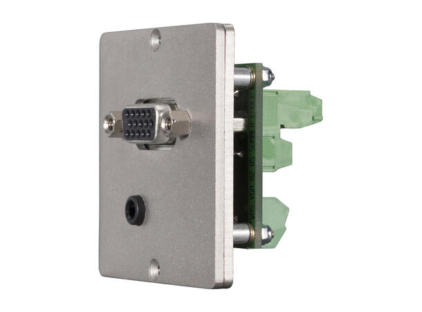 SOMMER W50M-2514 SYSWALL50 Modul Stål. 1 x VGA, 1 x 3.5mm MJ. Skruterm.