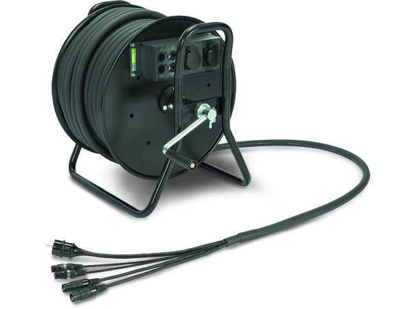 SOMMER X2JXKE02/00-7000 Multikabel 70m. 2 x CAT7, 2 x DMX, Strøm 3x2,5mm2